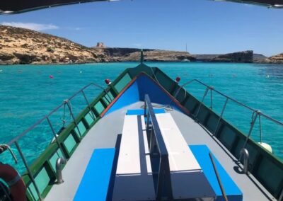 luzzu boat at comino