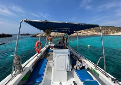 private boat at blue lagoon malta