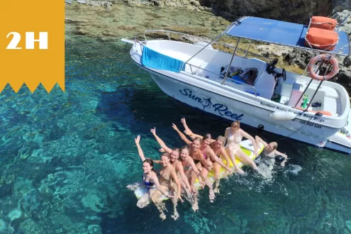 2 hour private boat tour of comino