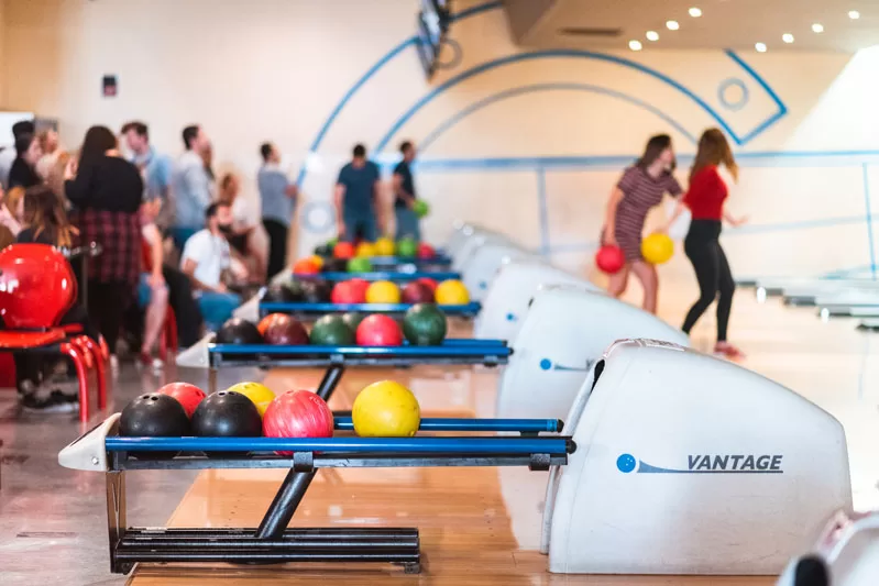 people playing bowling in eden , st julians malta